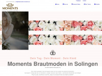 brautmoden-moments.de Webseite Vorschau