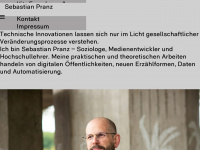 sebastianpranz.de Webseite Vorschau