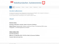 juristenverein-solothurn.ch Webseite Vorschau