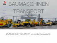 baumaschinen-transport.com Webseite Vorschau