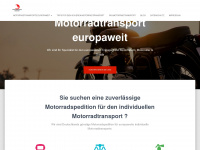 motorradtransporte-europaweit.de Webseite Vorschau