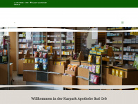 kurpark-apotheke-badorb.de Webseite Vorschau