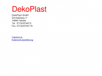 dekoplast.de Webseite Vorschau