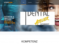 dentalatelier-schmidt-faller.de Webseite Vorschau