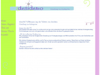 desiderio.de Webseite Vorschau