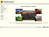 dettensee.net Webseite Vorschau