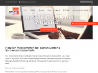 dettling-sonnenschutz.de Webseite Vorschau