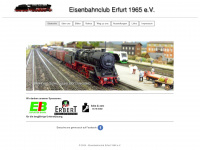eisenbahnclub-erfurt.de Webseite Vorschau