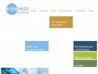 aerztenetz-promedico.ch Webseite Vorschau