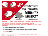 maenner-raus.ch Webseite Vorschau
