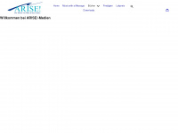 arise-medien.com Webseite Vorschau