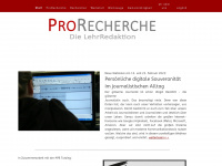 prorecherche-lehrredaktion.org Thumbnail
