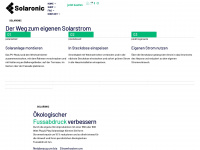 solaronic.ch Webseite Vorschau
