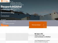 baupark-mühltal.de Webseite Vorschau