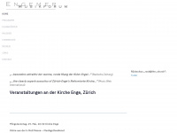 musik-kirche-enge.ch Webseite Vorschau