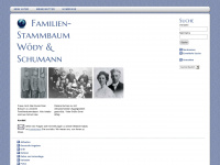 familie-woedy-schumann.de Webseite Vorschau