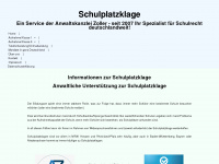 schulplatzklage.info Webseite Vorschau