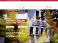 landgasthof-haller.de Webseite Vorschau