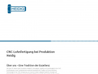 produktion-heidig.de Webseite Vorschau