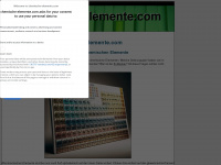 chemische-elemente.com Webseite Vorschau