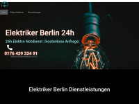 elektrikerberlin24h.de Webseite Vorschau