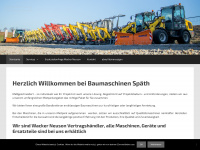 baumaschinen-spaeth.de Webseite Vorschau