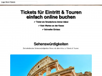 rom-tickets.de Webseite Vorschau