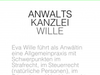 evawille.ch Webseite Vorschau