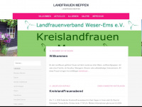 landfrauen-meppen.de Webseite Vorschau