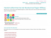 musikschuleregionwillisau.ch Webseite Vorschau