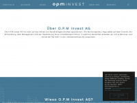 opm-invest.ch Webseite Vorschau