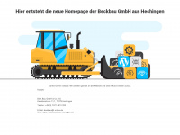 beckbau-hechingen.de Webseite Vorschau