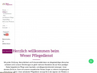 weser-pflegedienst.de Webseite Vorschau