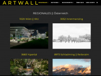 artwall.at Webseite Vorschau