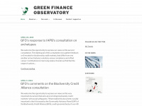 greenfinanceobservatory.org Webseite Vorschau