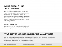 thevalley360.ch Webseite Vorschau