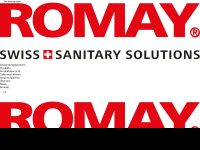 romay-sanitaer.ch Webseite Vorschau