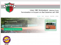 union1861-tennis.de Webseite Vorschau