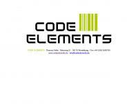 codeelements.de Webseite Vorschau
