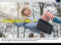 kinderlandooe.at Webseite Vorschau