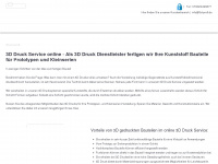3d-druck-service-online.de Webseite Vorschau