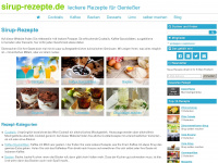 sirup-rezepte.de Webseite Vorschau