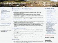 heimatkunde-reigoldswil.ch Webseite Vorschau