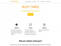 busy-times.de Webseite Vorschau