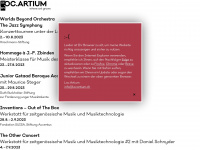 locartium.ch Webseite Vorschau