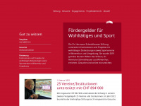 schmidhauser-stiftung.ch Webseite Vorschau