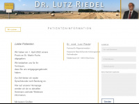 drlutzriedel.de Webseite Vorschau