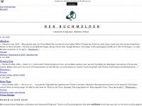 buchmelder.wordpress.com Webseite Vorschau