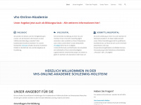 vhs-akademie.sh Webseite Vorschau