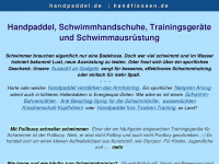 handpaddel.de Webseite Vorschau